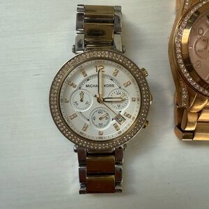 Michael Kors Silver and Gold Women's Watch